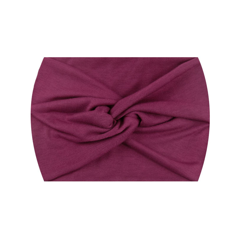 Wide Twist Front Elastic Sports Headband - Color_37