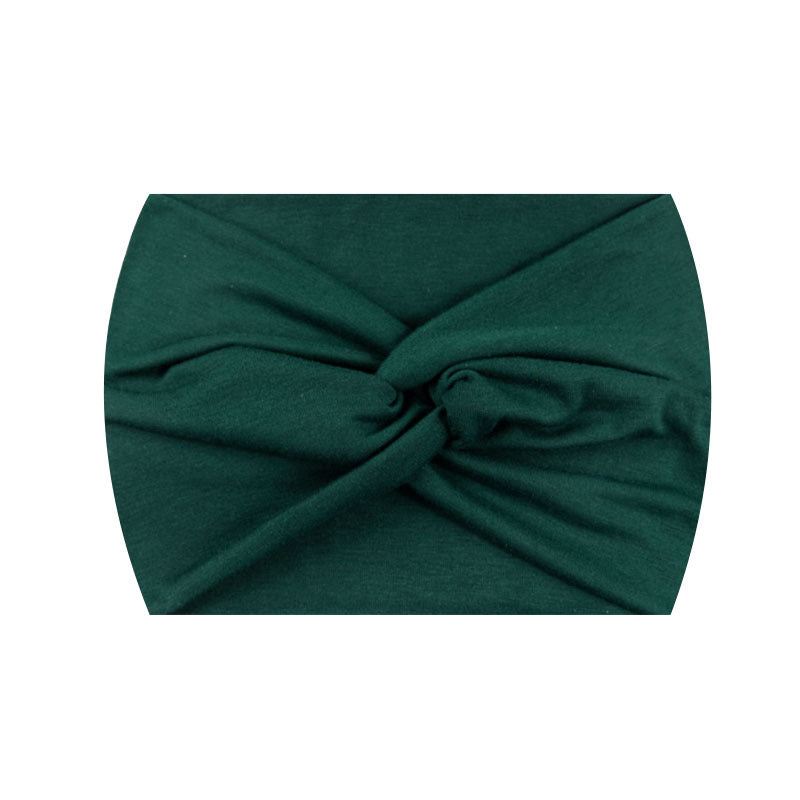 Wide Twist Front Elastic Sports Headband - Color_38