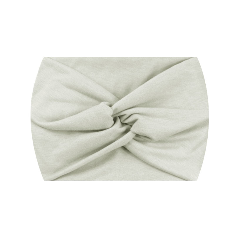 Wide Twist Front Elastic Sports Headband - Color_40
