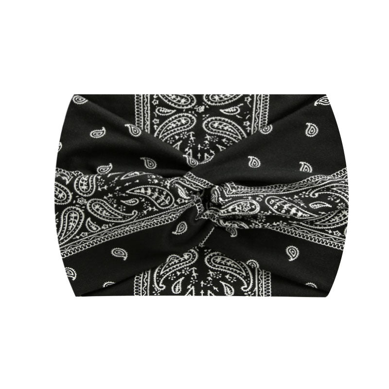 Wide Twist Front Elastic Sports Headband - Color_43