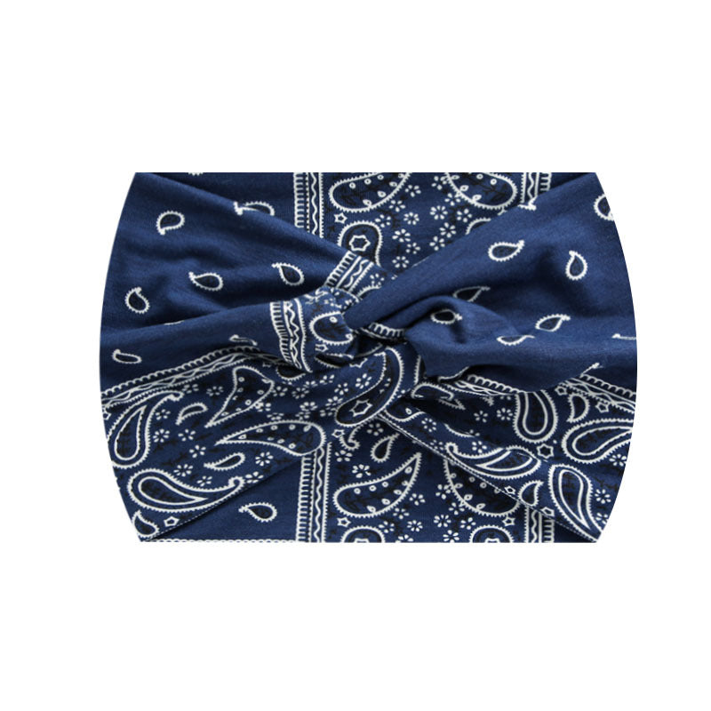 Wide Twist Front Elastic Sports Headband - Color_45