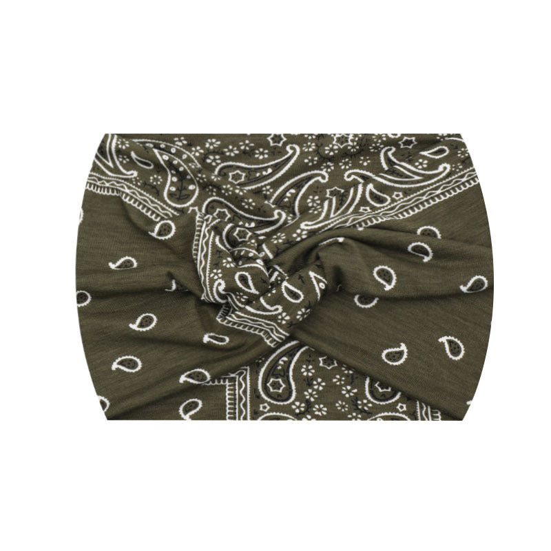 Wide Twist Front Elastic Sports Headband - Color_49