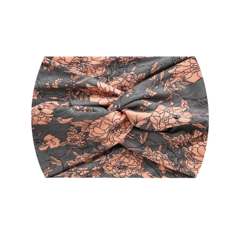 Wide Twist Front Elastic Sports Headband - Color_51