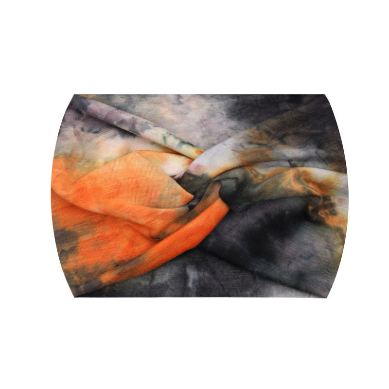 Wide Twist Front Elastic Sports Headband - Color_67