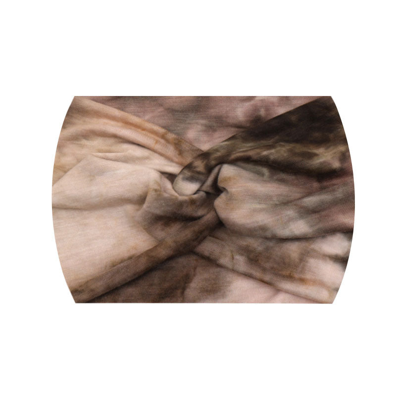 Wide Twist Front Elastic Sports Headband - Color_68