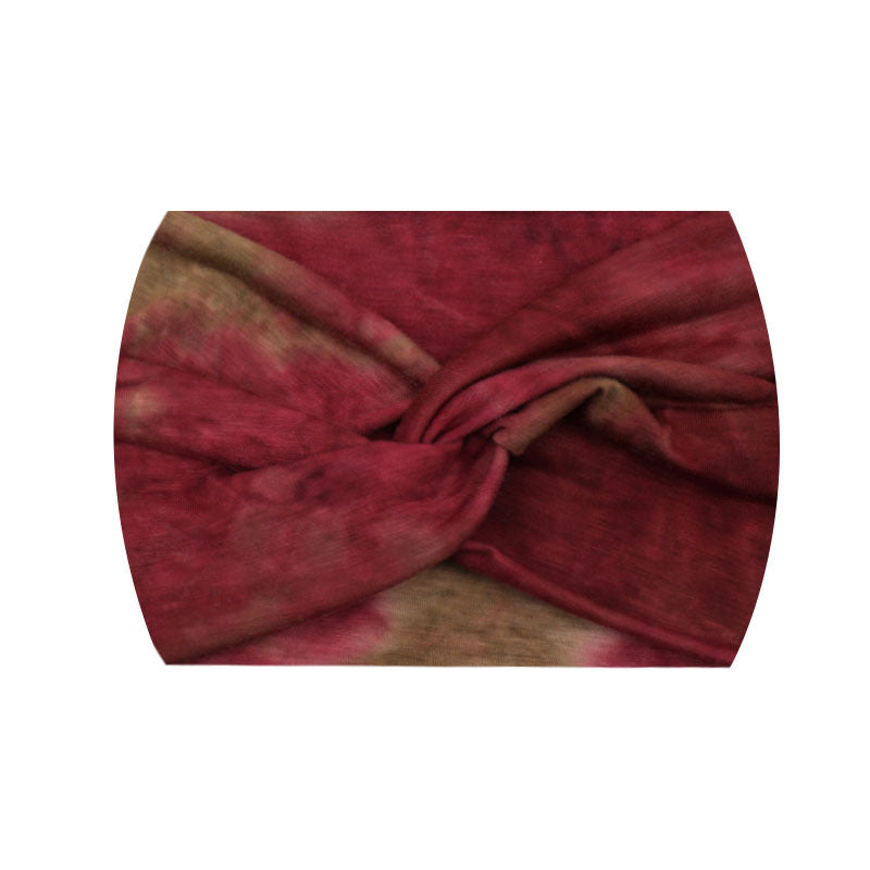 Wide Twist Front Elastic Sports Headband - Color_69