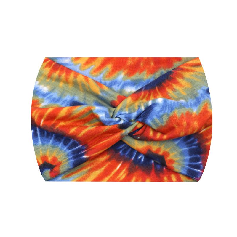 Wide Twist Front Elastic Sports Headband - Color_76