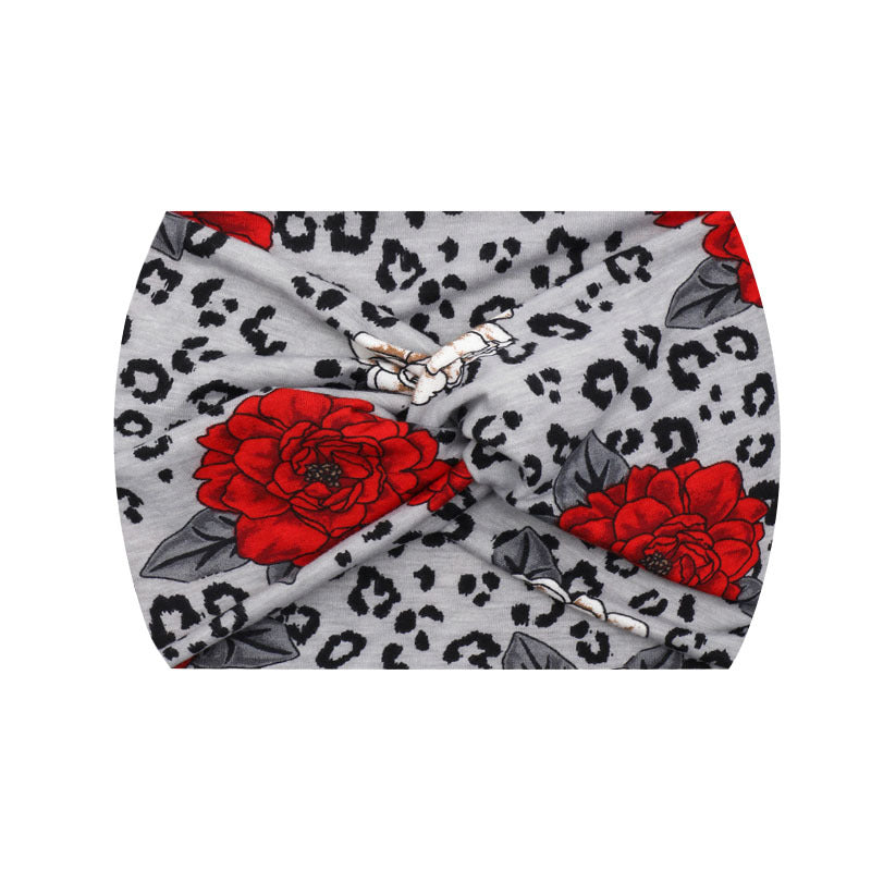Wide Twist Front Elastic Sports Headband - Color_78