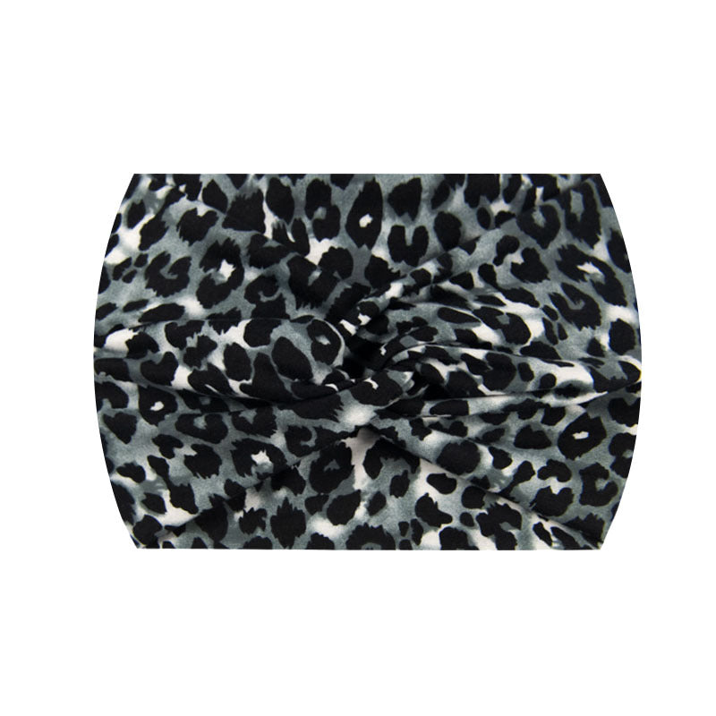 Wide Twist Front Elastic Sports Headband - Color_82