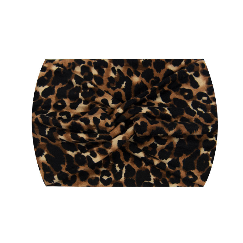 Wide Twist Front Elastic Sports Headband - Color_83