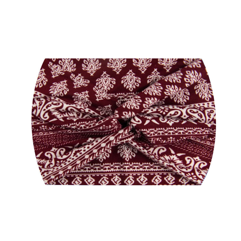 Wide Twist Front Elastic Sports Headband - Color_85
