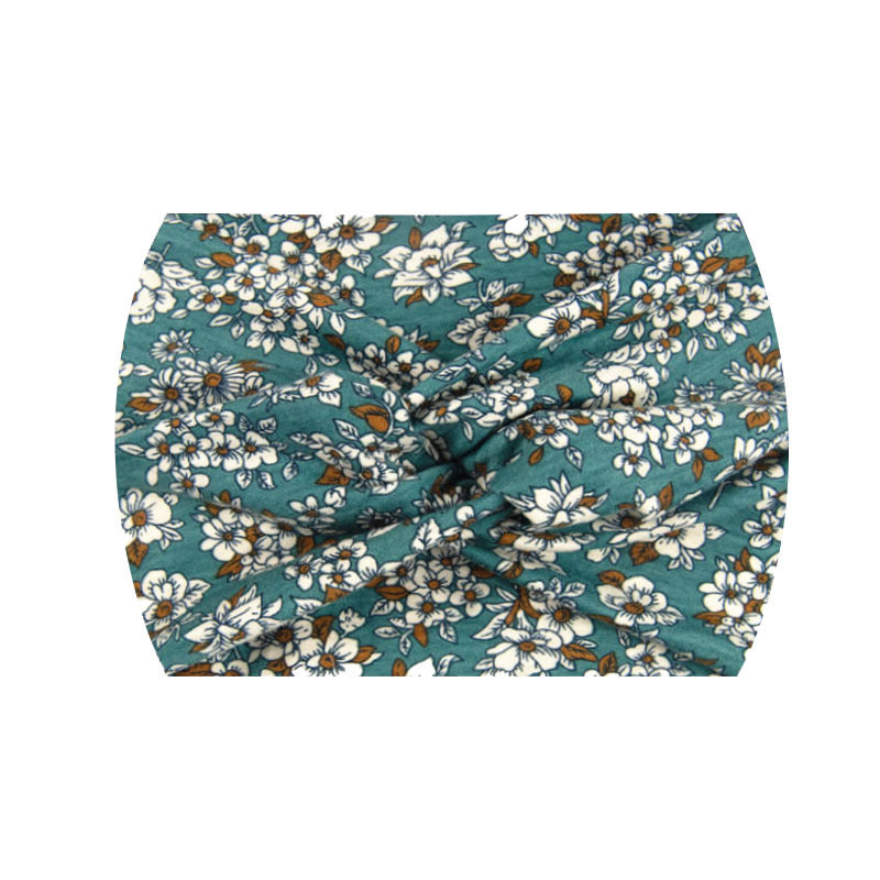 Wide Twist Front Elastic Sports Headband - Color_87