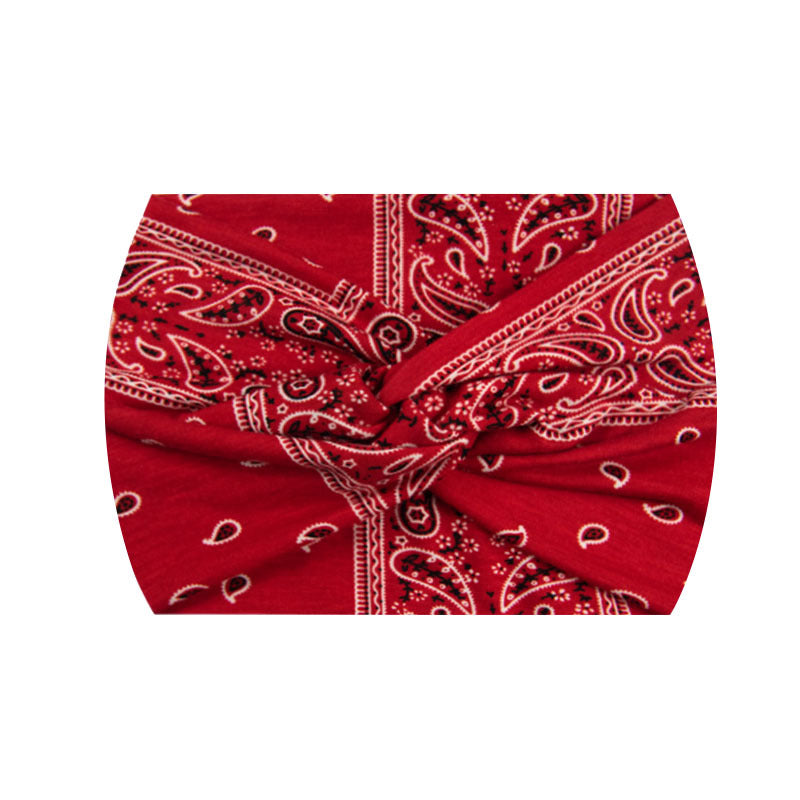 Wide Twist Front Elastic Sports Headband - Color_90