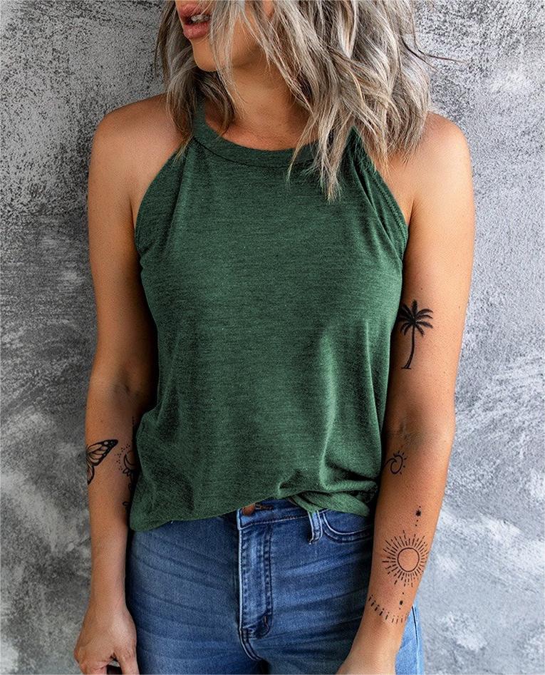 High Neck Racerback Camisole Tank