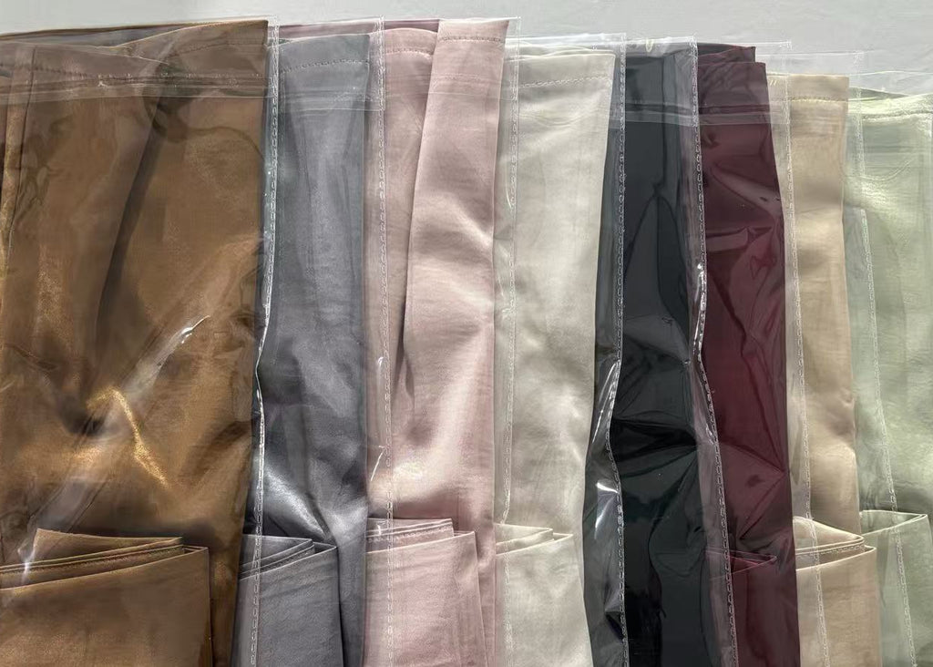 Silky Satin A Line Mini Skirt - Apricot - 2