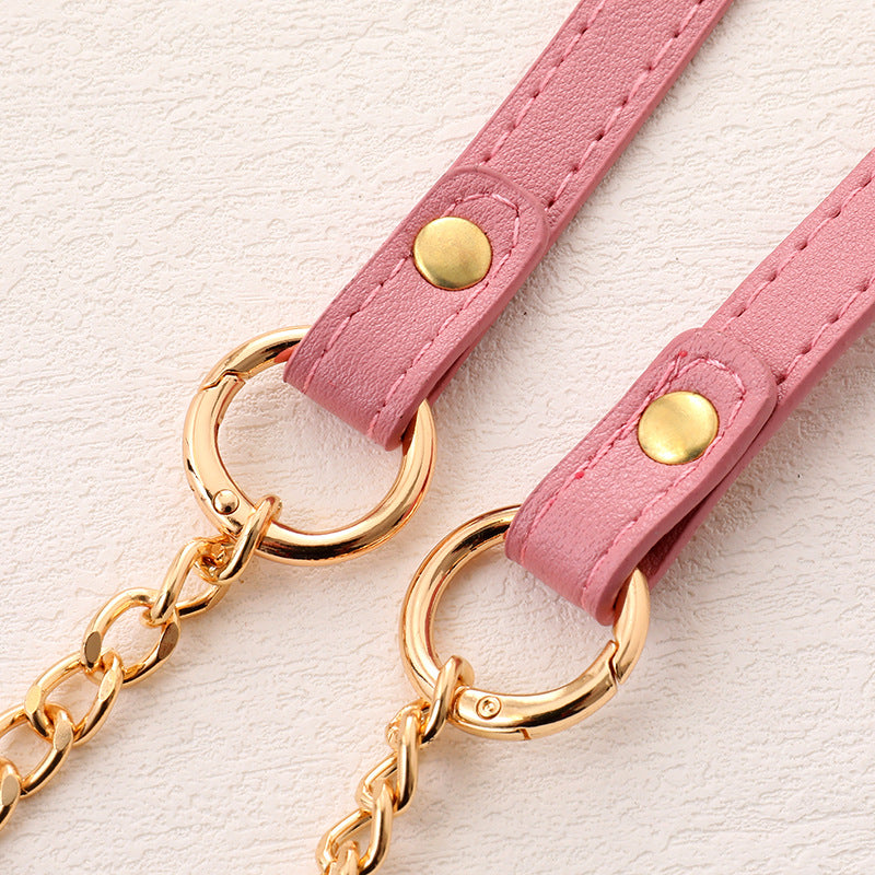 Adjustable Leather Chain Bag Strap - view 1