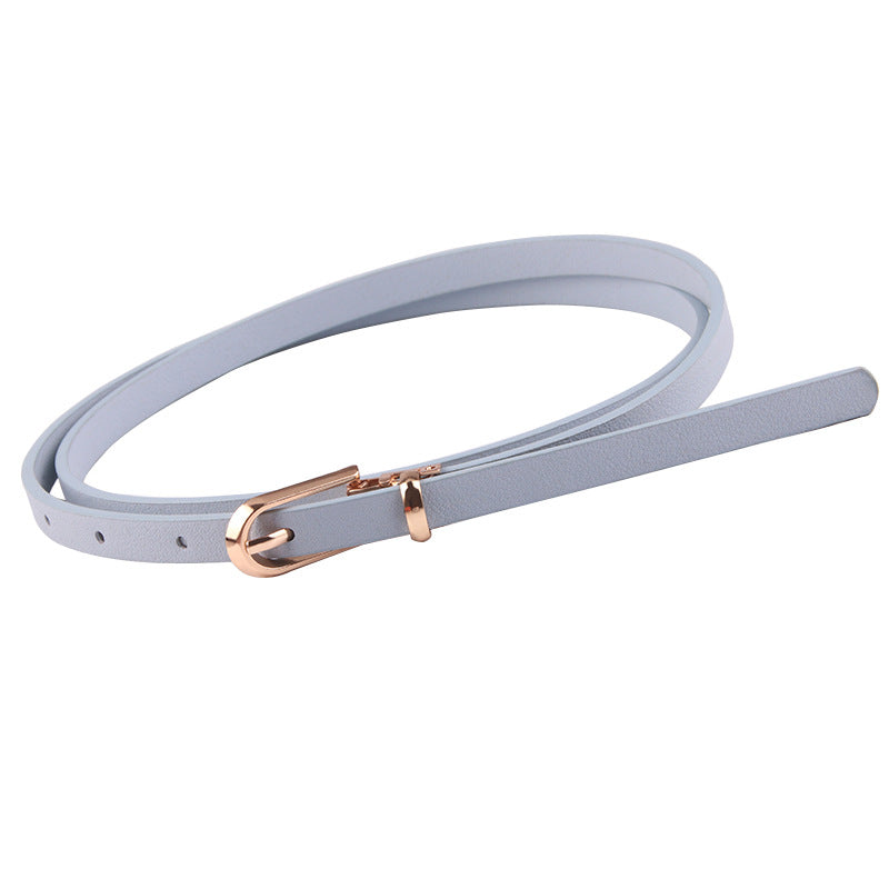 Slim Faux Leather Skinny Waist Belt - view 1
