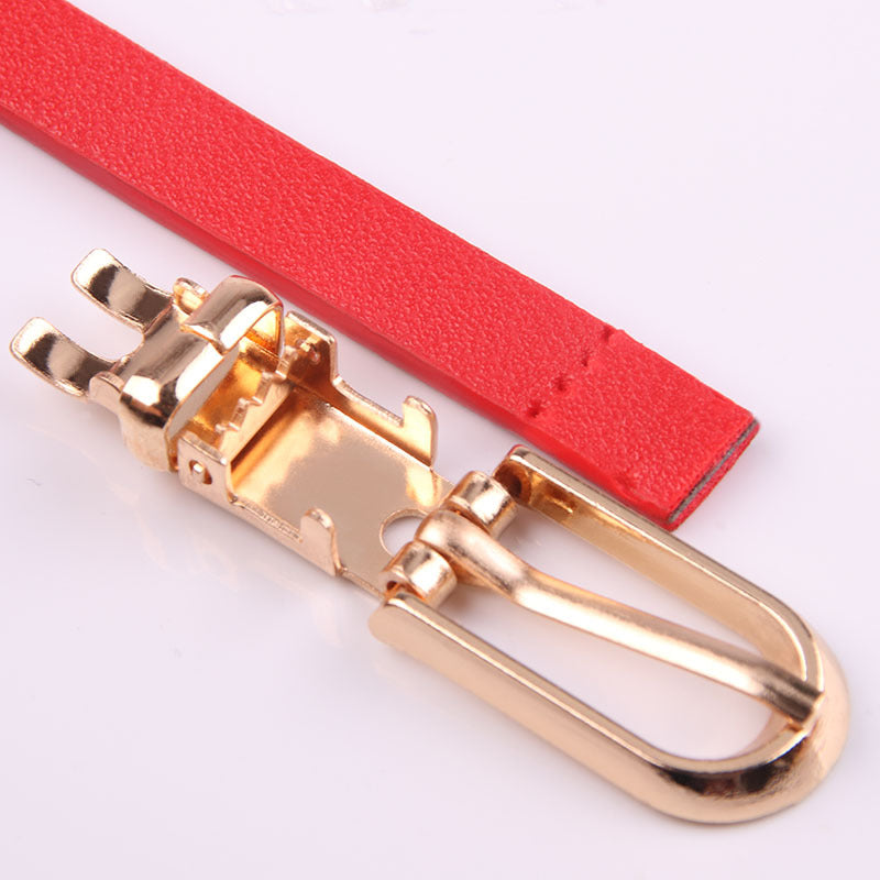 Slim Faux Leather Skinny Waist Belt - view 3