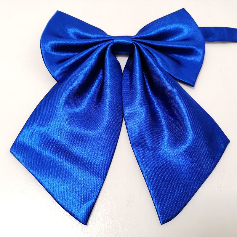 Pre Tied Satin Butterfly Bow Tie - Blue