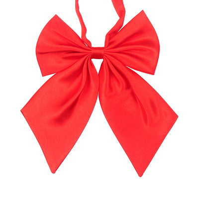 Pre Tied Satin Butterfly Bow Tie - Red