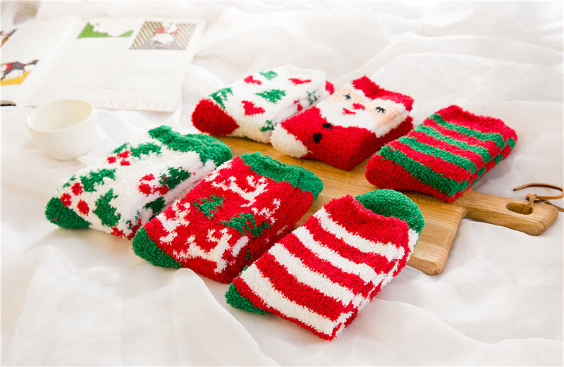 Cozy Fuzzy Holiday Crew Socks - view 1