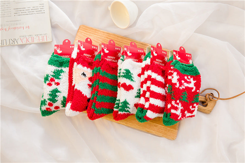 Cozy Fuzzy Holiday Crew Socks - view 2