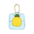 Fruit Motif Mini Earbud Pouch Keychain - Pineapple