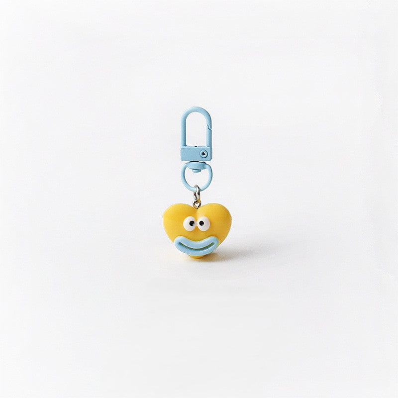 Smiley Face Mini Charm Keychain - C5