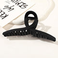 Large Twist Loop Hair Claw Clip - black