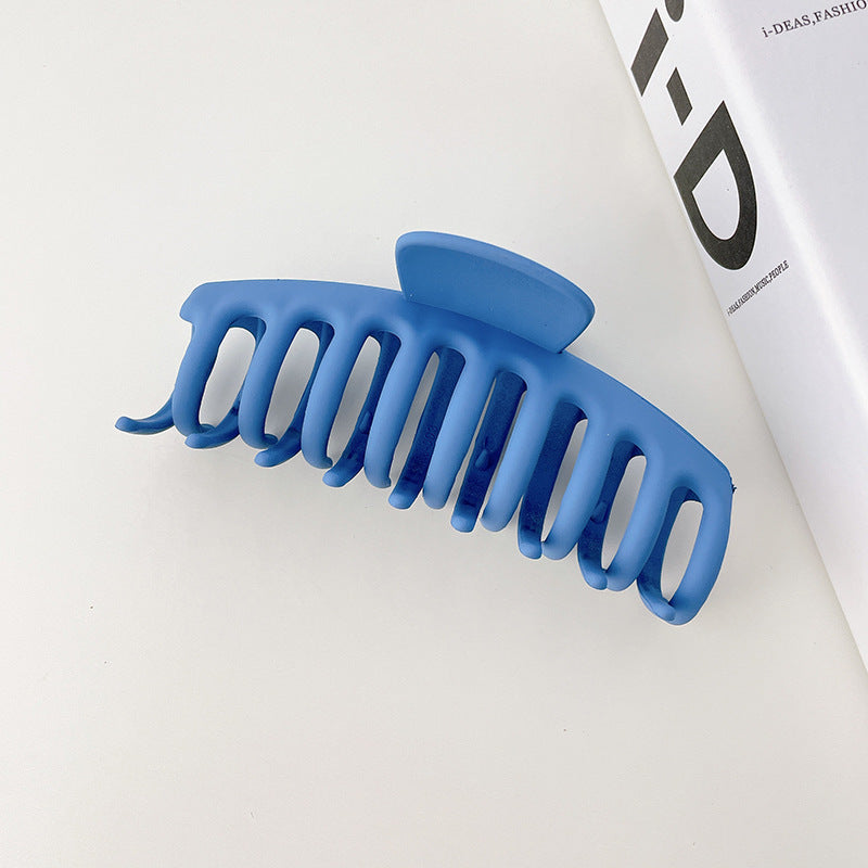 Matte Finish Sculptural Hair Claw Clip - Bone_02