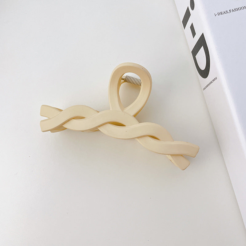 Matte Finish Sculptural Hair Claw Clip - Mahua_03