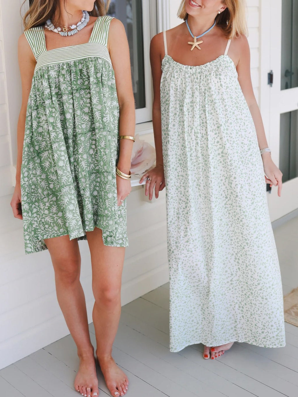 Bow Tie Strap Babydoll Mini Dress - green02 - 3