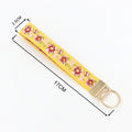 Ditsy Floral Ribbon Keychain Wristlet - NO-6