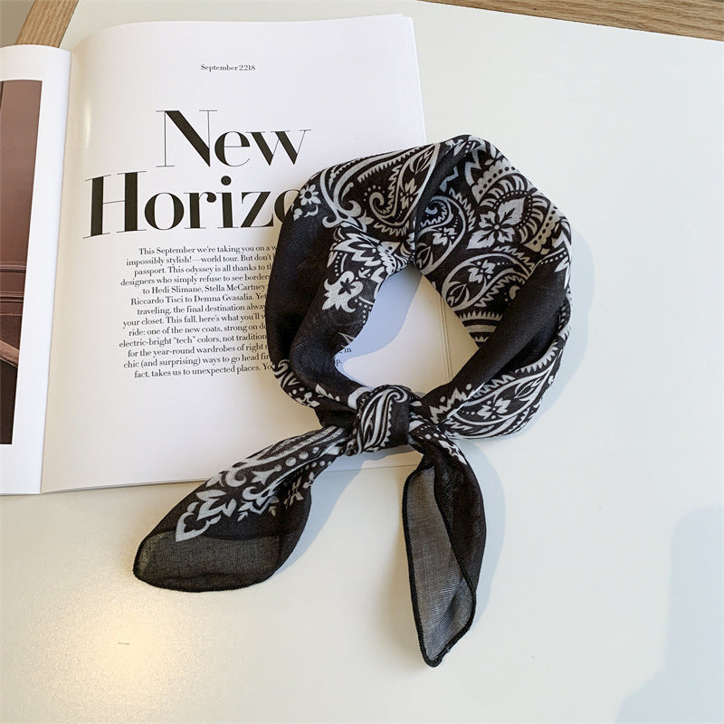 Printed Square Neckerchief Bandana Scarf - NO33