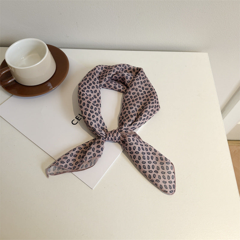 Printed Square Neckerchief Bandana Scarf - NO63