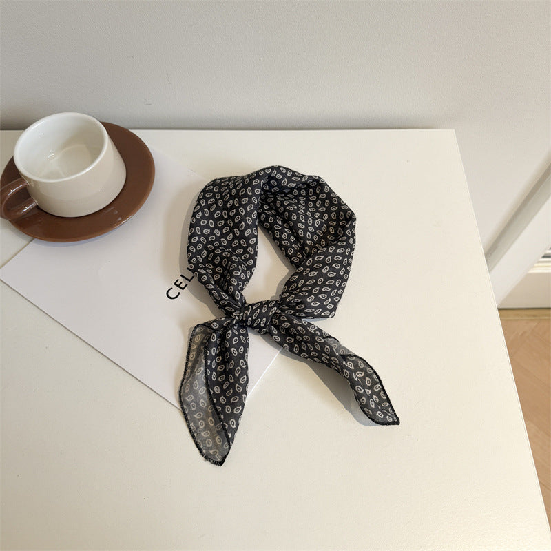 Printed Square Neckerchief Bandana Scarf - NO64