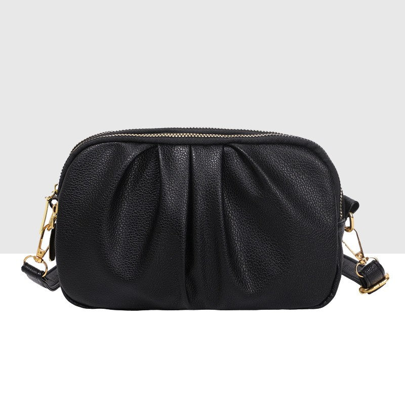 Ruched Mini Crossbody Camera Bag