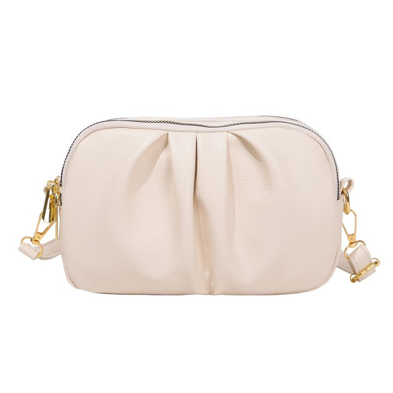 Ruched Mini Crossbody Camera Bag