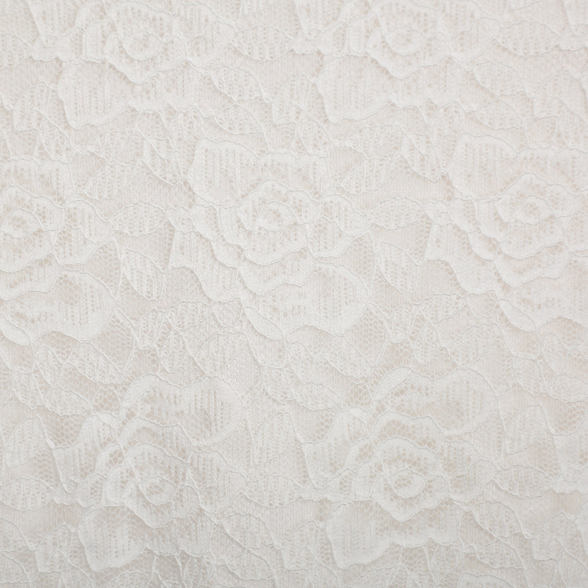 Floral Lace Scalloped Hem Skirt - White_S - 3