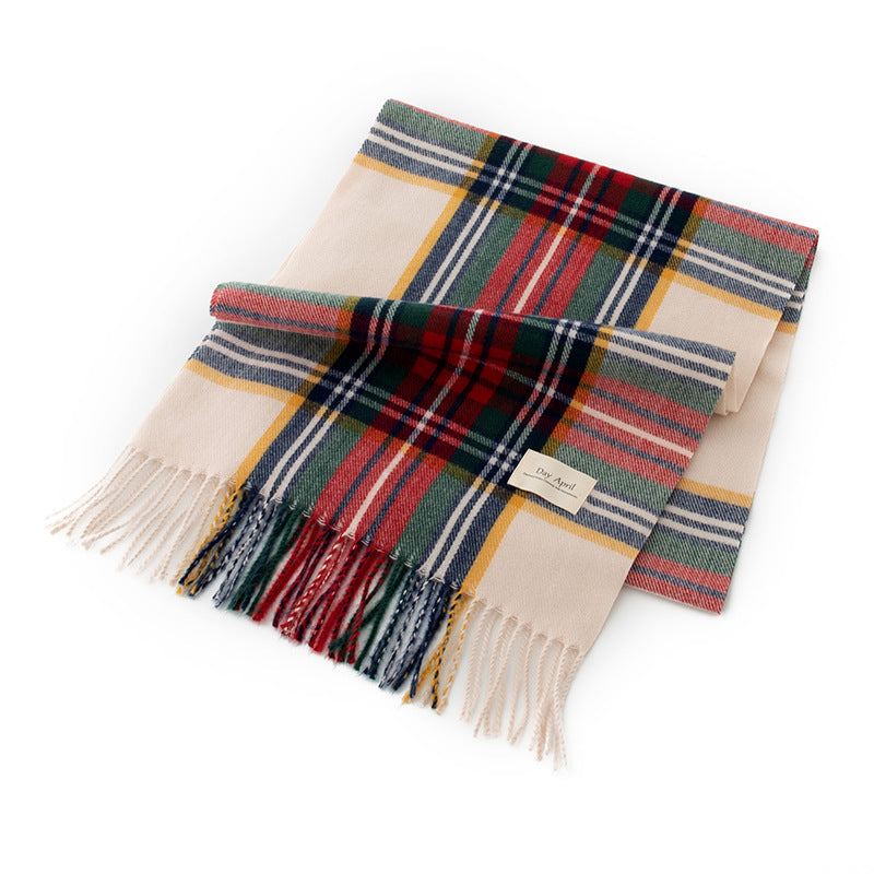 Holiday Tartan Plaid Blanket Scarf - 06Neon
