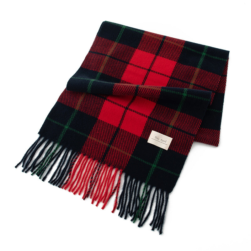 Holiday Tartan Plaid Blanket Scarf - 08Christmas