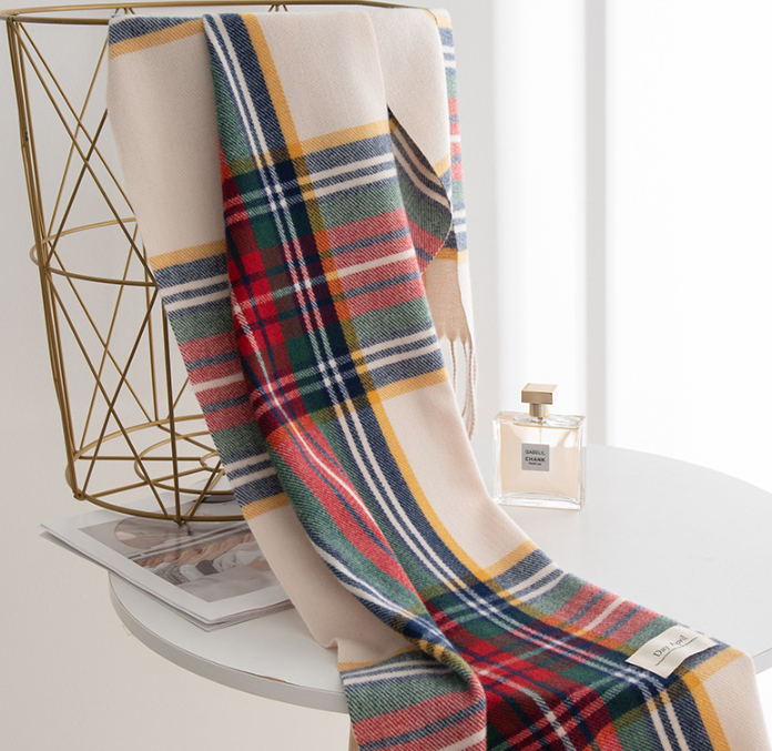 Holiday Tartan Plaid Blanket Scarf - view 12
