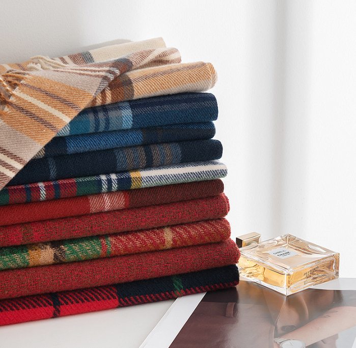 Holiday Tartan Plaid Blanket Scarf - view 13