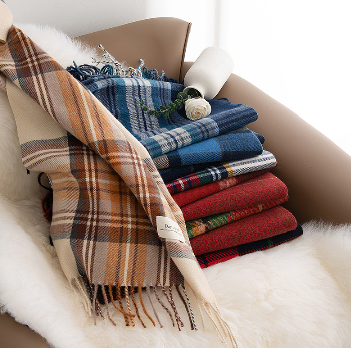 Holiday Tartan Plaid Blanket Scarf - view 14