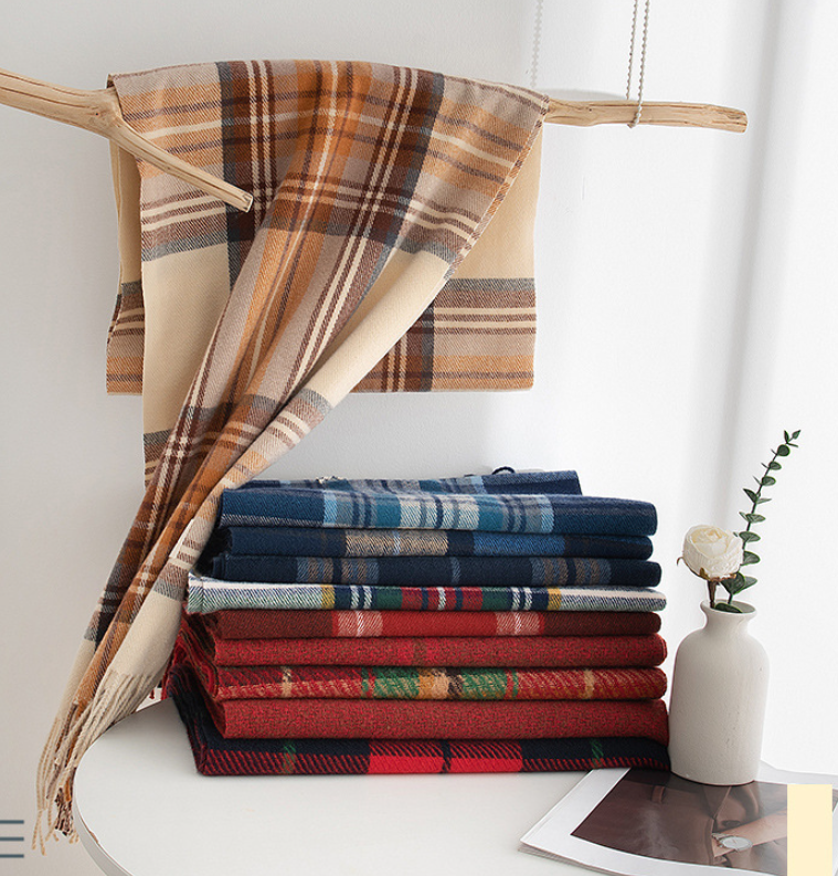 Holiday Tartan Plaid Blanket Scarf - view 2