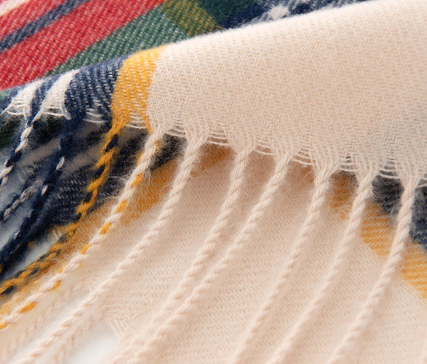 Holiday Tartan Plaid Blanket Scarf - view 9