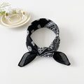 Retro Paisley Print Square Bandana Kerchief - C1