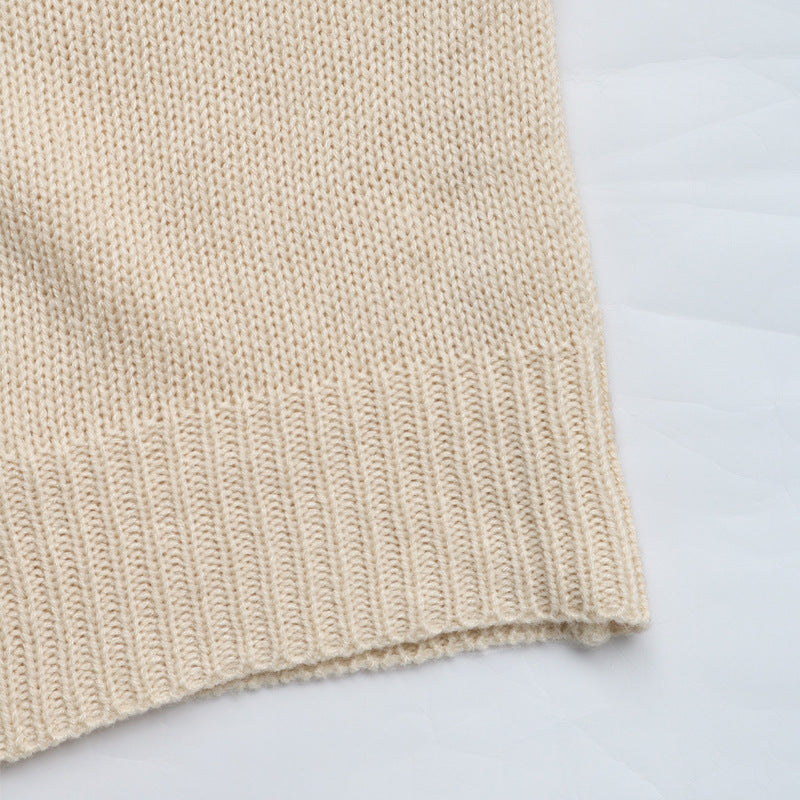 Tie Front Open Knit Cardigan - Apricot - 5