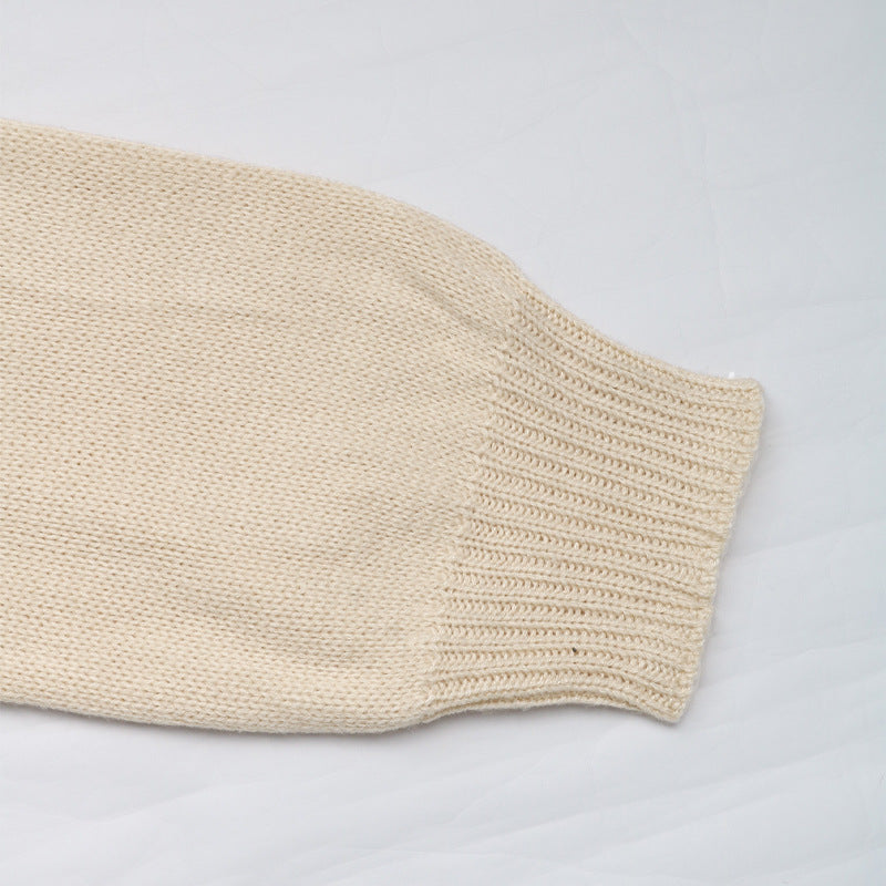 Tie Front Open Knit Cardigan - Apricot - 7