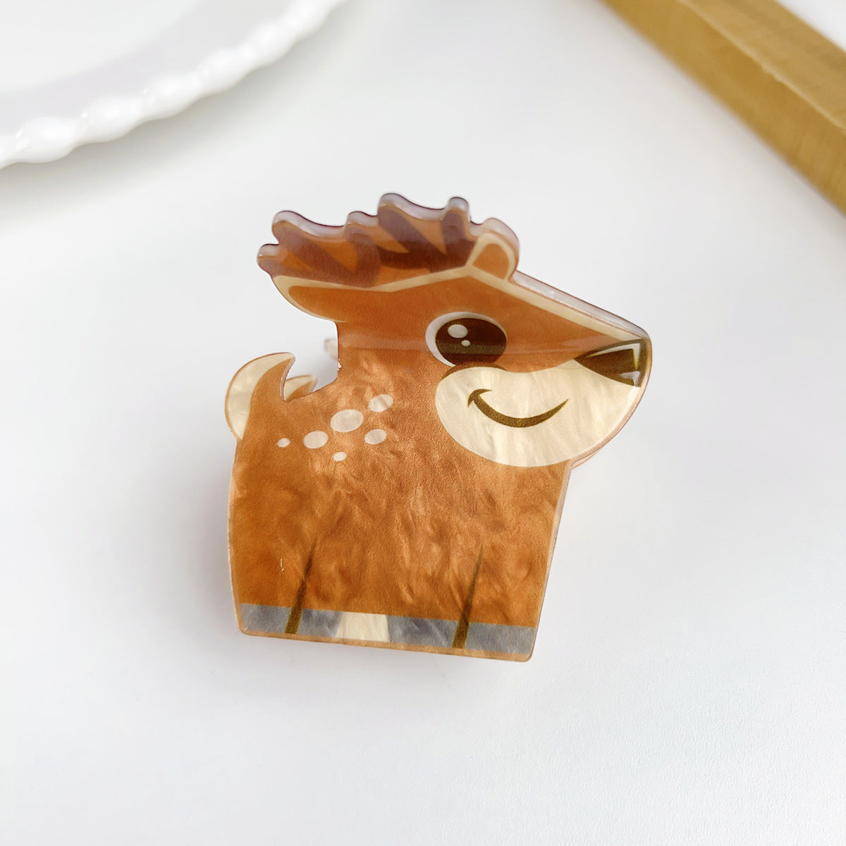 Cartoon Animal Claw Clip For Kids - deer
